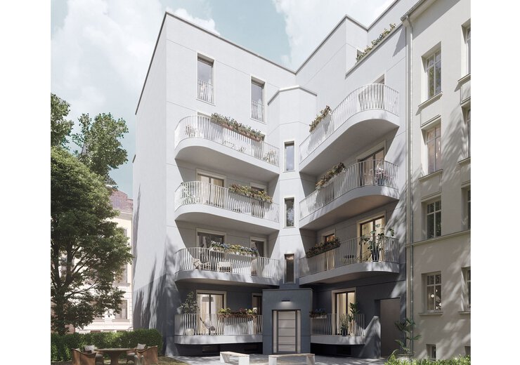 Wohnung Leipzig Reudnitz | Haus Heinrich Hofperspektive